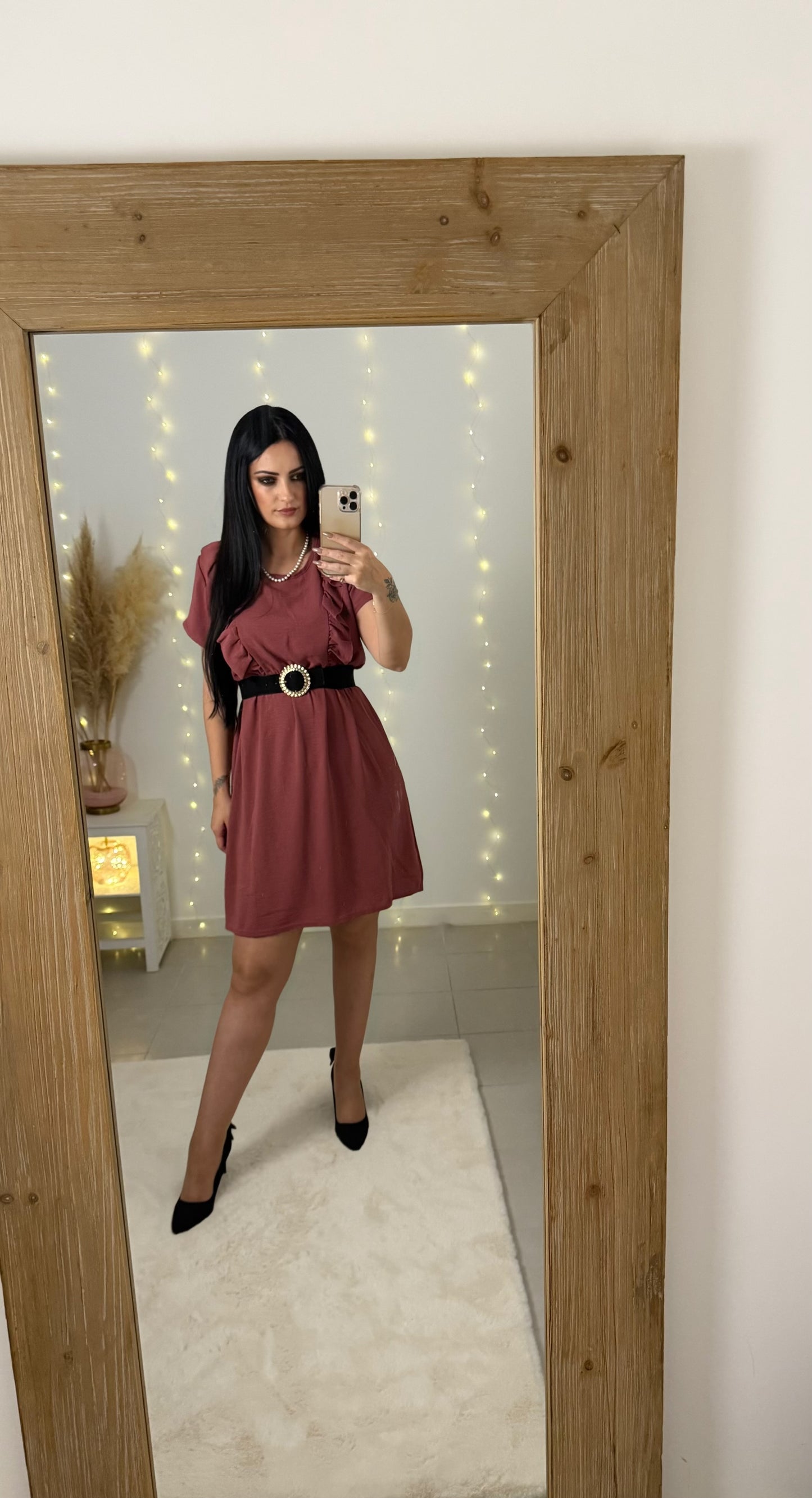 Robe Manon, vieux rose