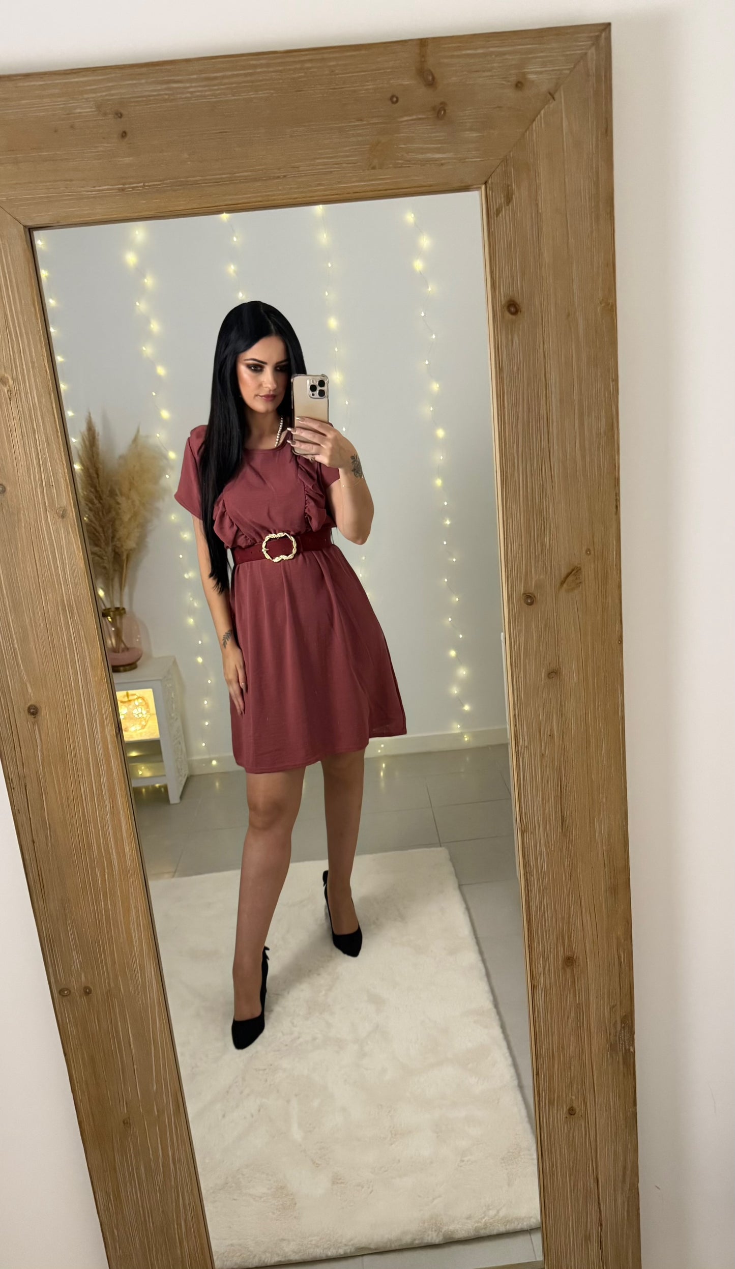 Robe Manon, vieux rose
