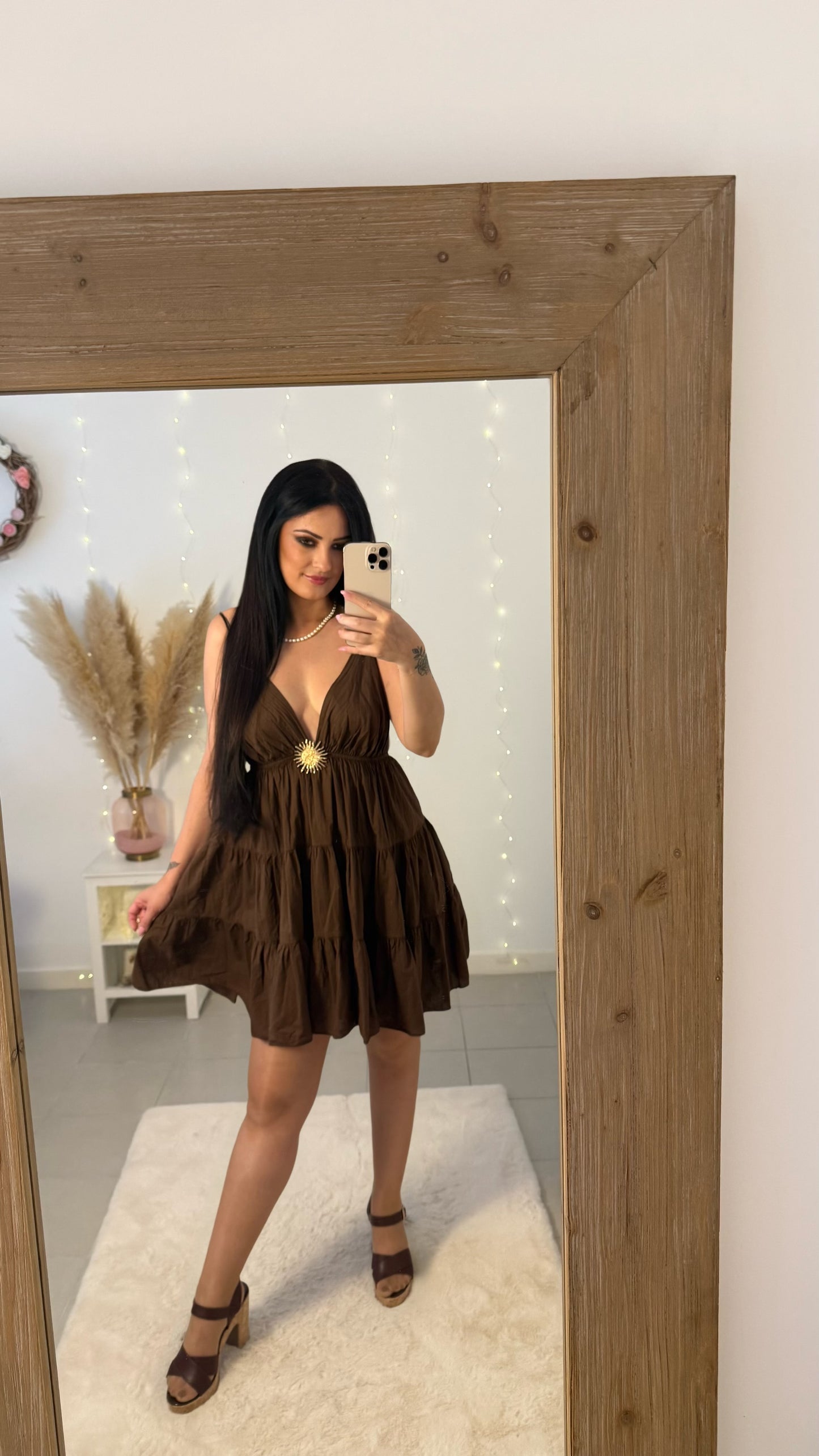 Robe Soleil ☀️ marron chocolat