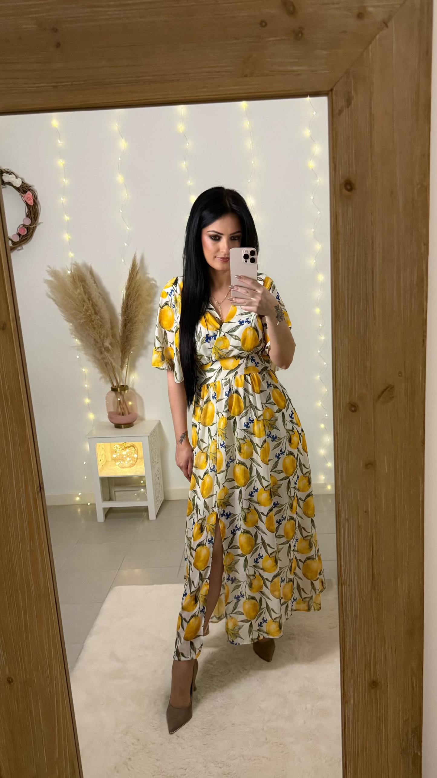 Robe longue citrons - Sara