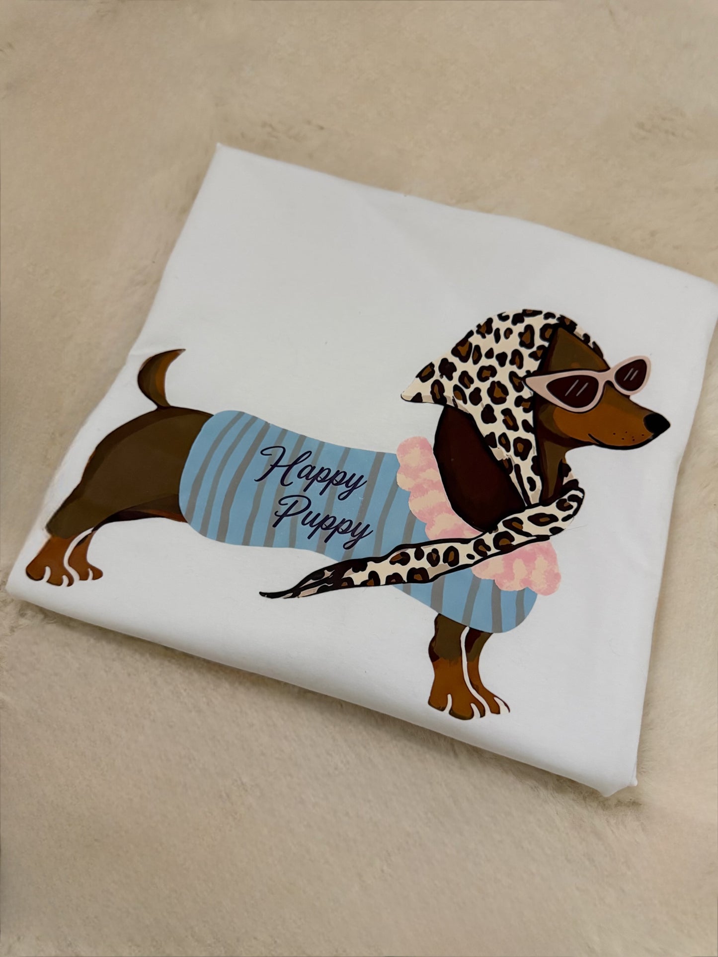 T-shirt coton - Happy Puppy