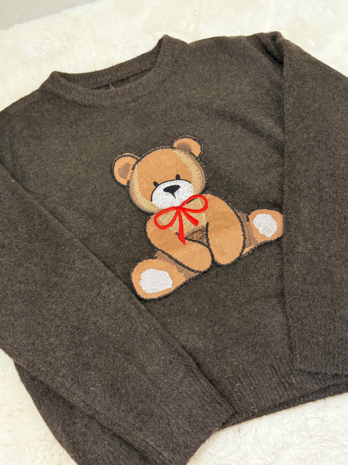 Pull Teddy chocolat