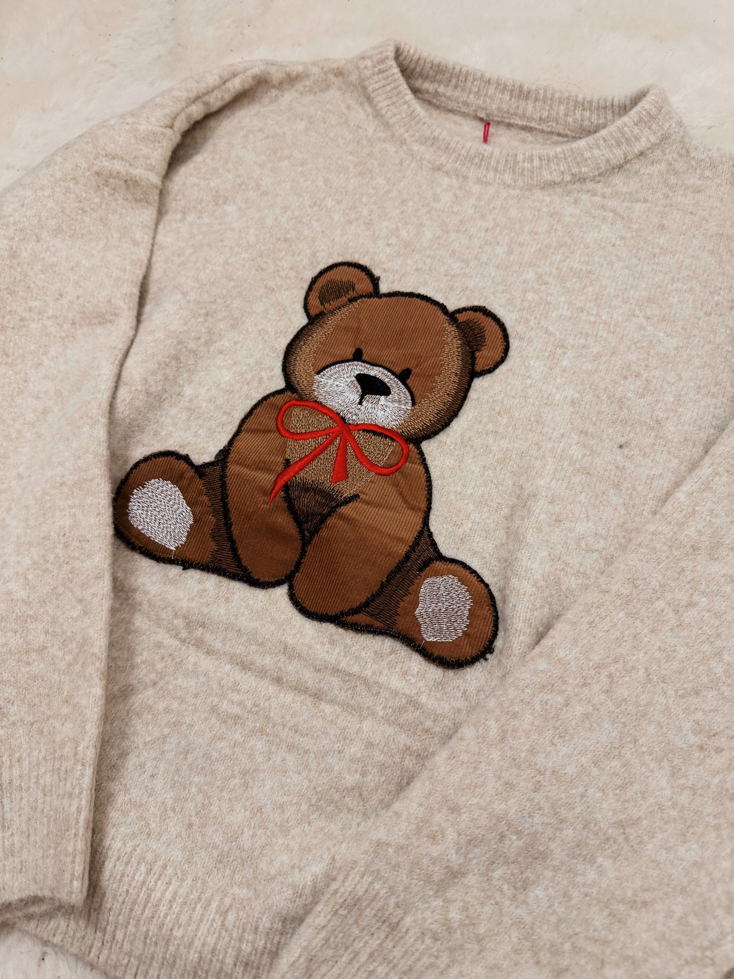 Pull Teddy beige