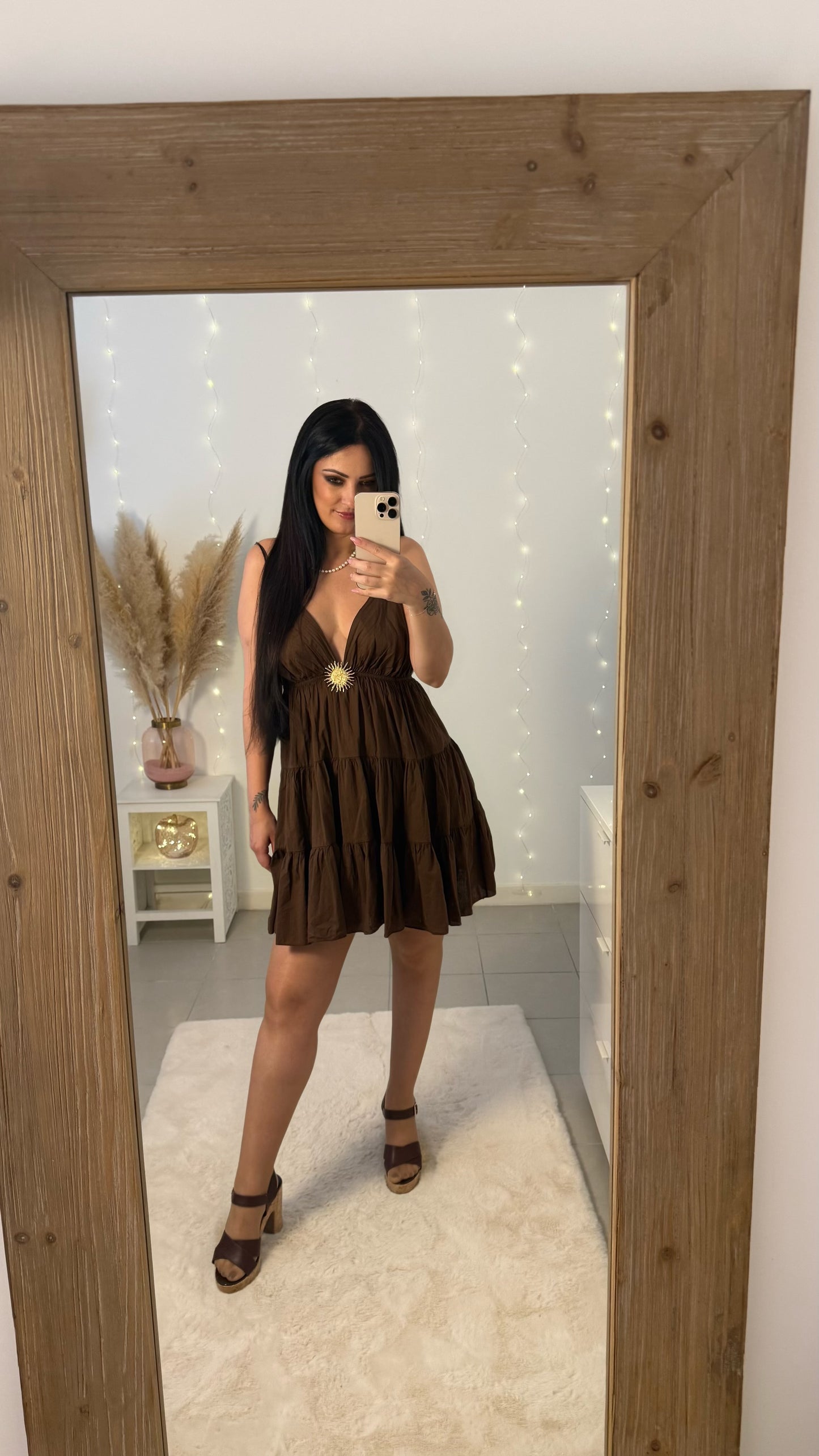 Robe Soleil ☀️ marron chocolat