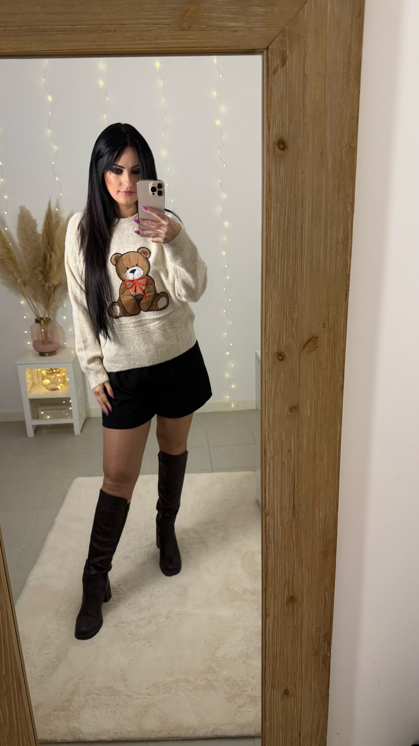 Pull Teddy beige