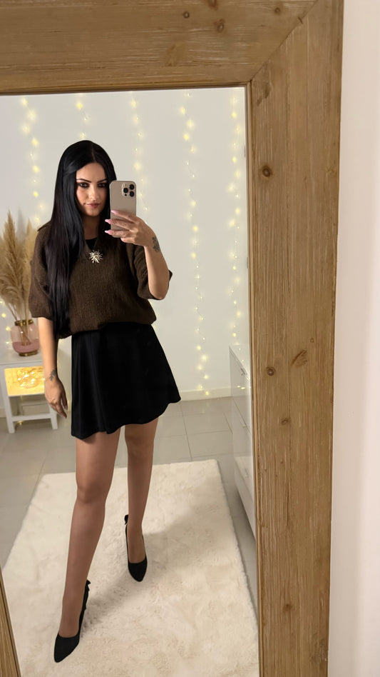 Pull Tania marron chocolat