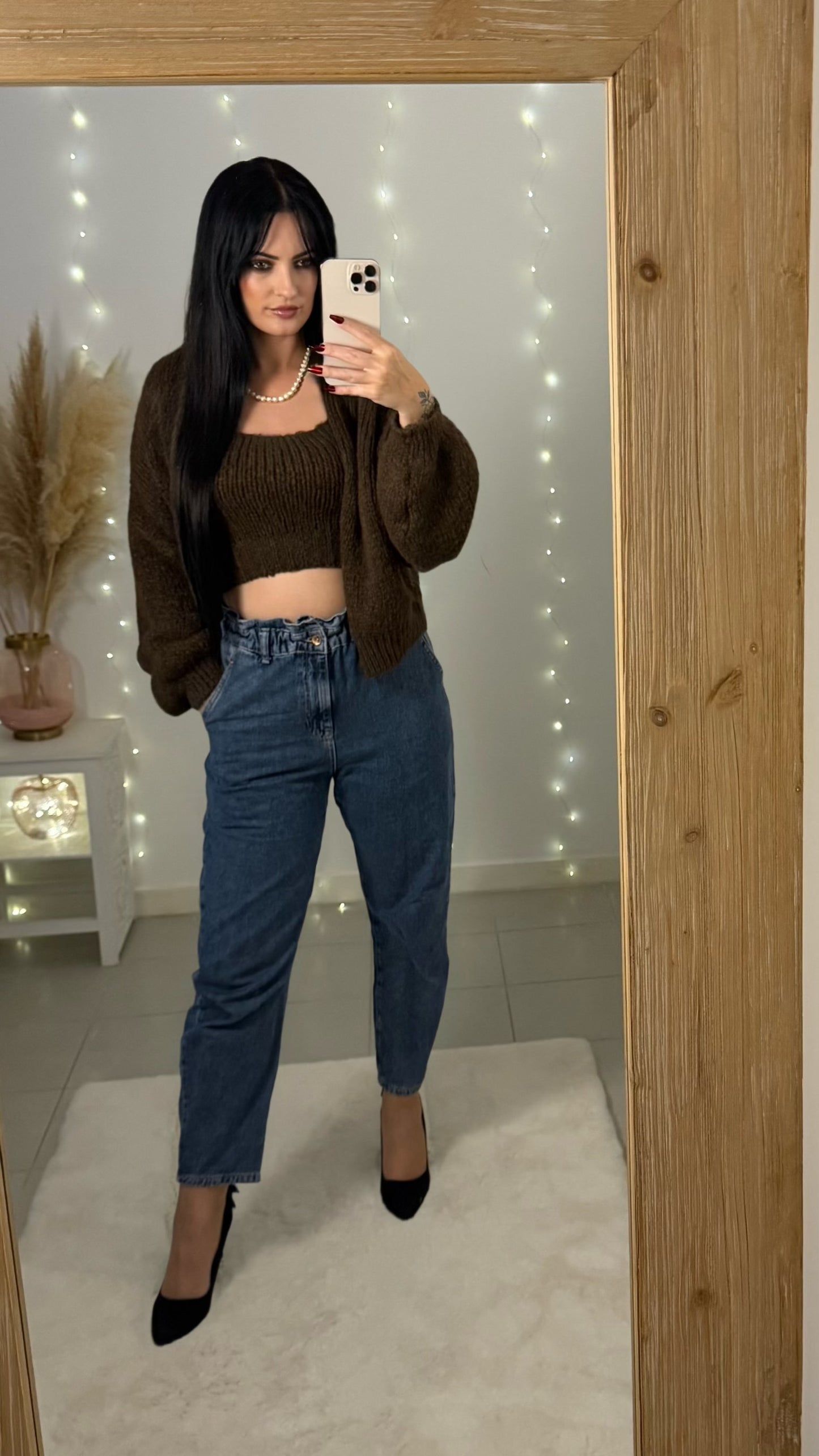 Ensemble gilet Helena chocolat