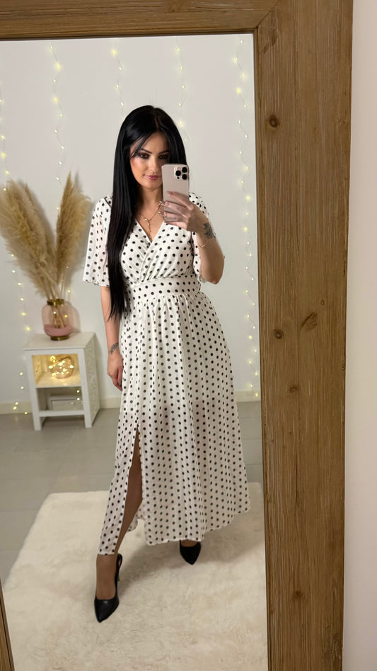Robe longue à pois Lily